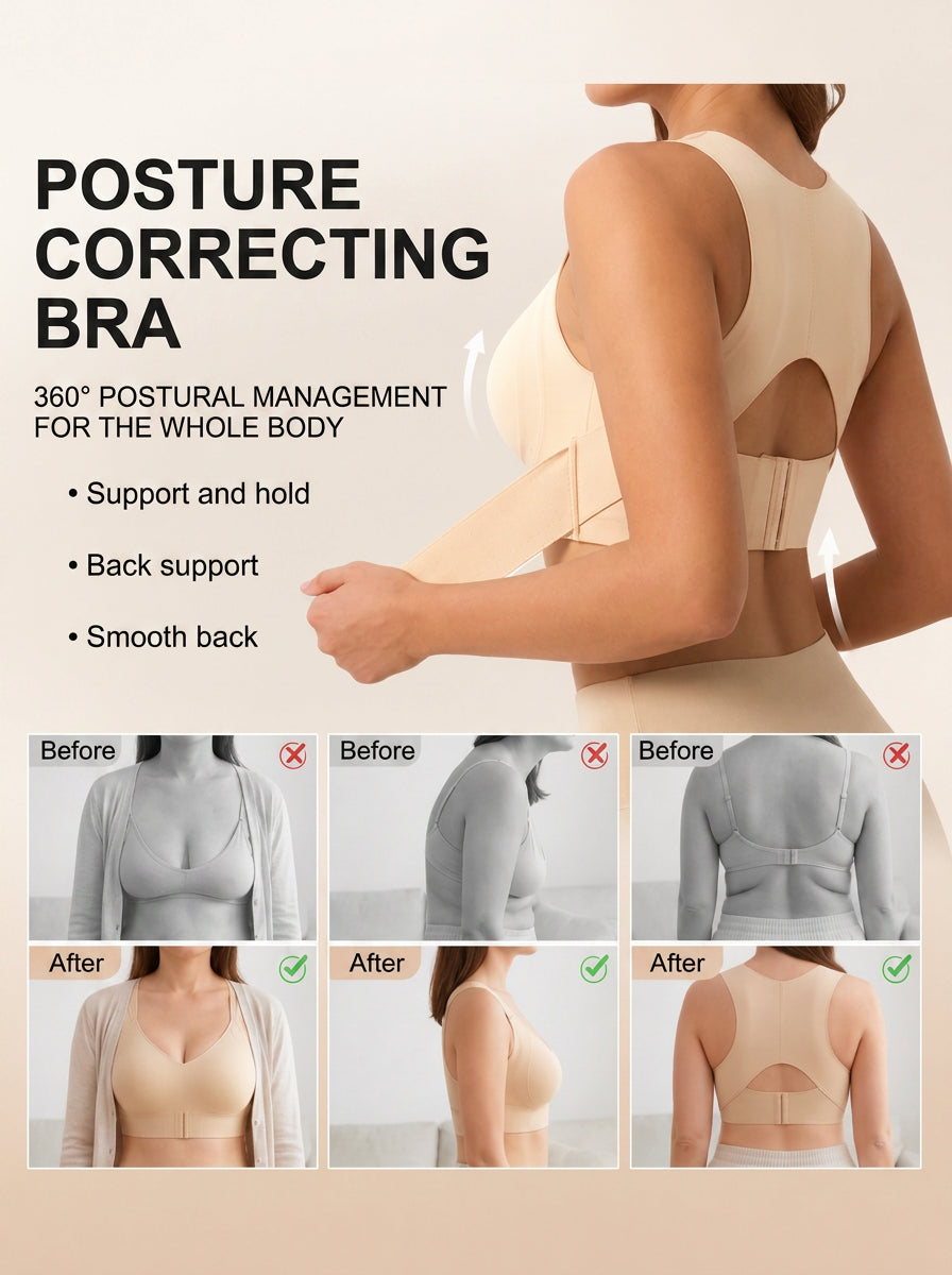 Posture correcting bra